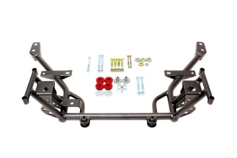 BMR 05-14 S197 Mustang K-Member w/ 1/2in Lowered Motor Mount and STD. Rack Mounts - Black Hammertone thumbnail 2