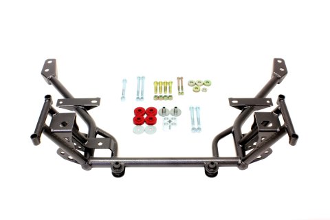 BMR 05-14 S197 Mustang K-Member w/ 1/2in Lowered Motor Mount and STD. Rack Mounts - Black Hammertone thumbnail 4