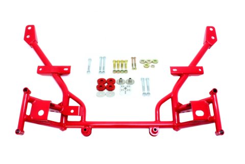 BMR 05-14 S197 Mustang K-Member w/ 1/2in Lowered Motor Mounts and STD. Rack Mounts - Red thumbnail 2