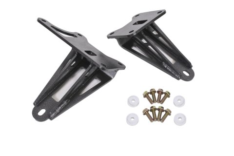 BMR 11-17 S197 Mustang Motor Mount Brackets - Black Hammertone thumbnail 1