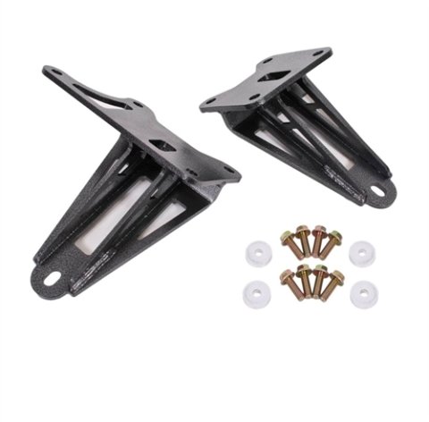 BMR 11-17 S197 Mustang Motor Mount Brackets - Black Hammertone thumbnail 5