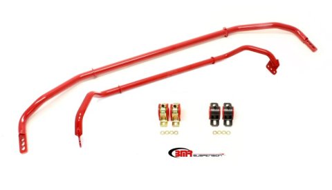 BMR 2012 5th Gen Camaro Front & Rear Sway Bar Kit w/ Bushings - Red thumbnail 2