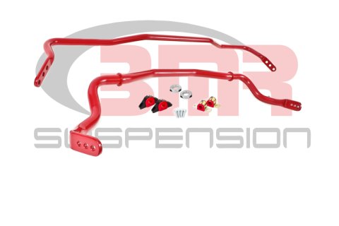 BMR 15-17 S550 Mustang Front & Rear Sway Bar Kit w/ Bushings - Red thumbnail 1