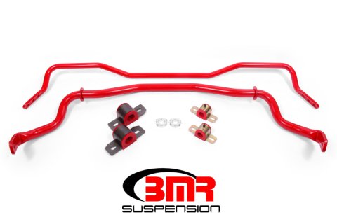 BMR 15-17 S550 Mustang Front & Rear Sway Bar Kit w/ Bushings - Red thumbnail 2