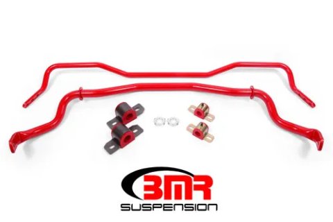 BMR 15-17 S550 Mustang Front & Rear Sway Bar Kit w/ Bushings - Red thumbnail 5