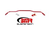 BMR 15-17 S550 Mustang Rear Hollow 25mm 3-Hole Adj. Sway Bar Kit - Red thumbnail 5