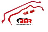 BMR 16-17 6th Gen Camaro Front & Rear Sway Bar Kit w/ Bushings - Red thumbnail 2