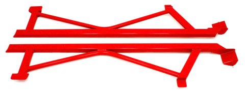 BMR 05-14 S197 Mustang Weld-On Boxed Subframe Connectors - Red thumbnail 1