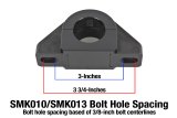 BMR Universal 1.375in Billet Aluminum Sway Bar Mount Mount (Delrin) - Black thumbnail 2