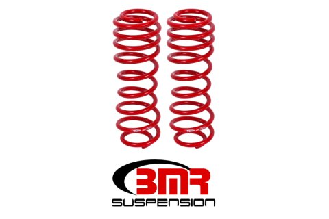 BMR 05-14 S197 Mustang GT/GT500 Rear Performance/Drag Lowering Springs - Red thumbnail 3