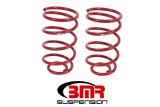BMR 64-66 A-Body Rear Lowering Springs - Red thumbnail 1