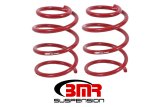 BMR 05-14 S197 Mustang GT Front Handling Version Lowering Springs - Red thumbnail 2