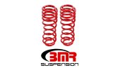 BMR 05-14 S197 Mustang GT/GT500 Rear Handling Version Lowering Springs - Red thumbnail 2