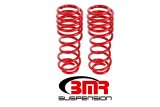 BMR 07-14 Shelby GT500 Rear Handling Version Lowering Springs - Red thumbnail 2