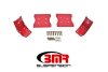 BMR 79-04 Fox Mustang Lower Torque Box Reinforcement Plates - Red thumbnail 3