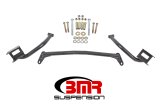 BMR 79-04 Fox Mustang Tubular Style Upper Torque Box Reinforcement Plates - Black Hammertone thumbnail 2