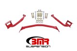 BMR 79-04 Fox Mustang Tubular Style Upper Torque Box Reinforcement Plates - Red thumbnail 1
