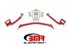 BMR 79-04 Fox Mustang Tubular Style Upper Torque Box Reinforcement Plates - Red thumbnail 3