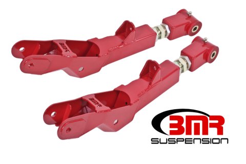 BMR 10-15 5th Gen Camaro Lower Control Arms Rear On-Car Adj. (Polyurethane) - Red thumbnail 1