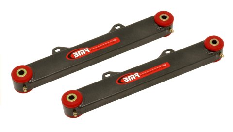 BMR 10-15 5th Gen Camaro Rear Non-Adj. Toe Rods (Polyurethane) - Black Hammertone thumbnail 2
