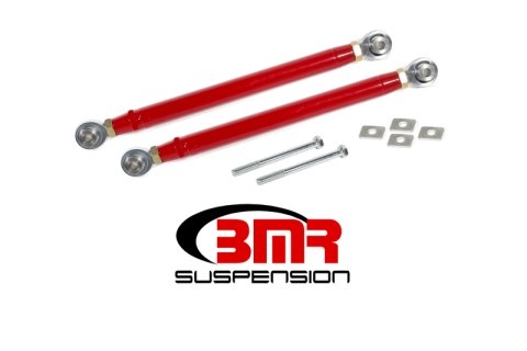 BMR 16-17 6th Gen Camaro Rear Double Adj. Rod Ends Toe Rods - Red thumbnail 1