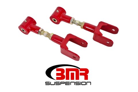 BMR 79-04 Fox Mustang Upper Control Arms On-Car Adj. (Polyurethane) - Red thumbnail 2