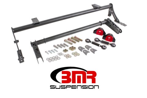 BMR 05-14 S197 Mustang Rear Bolt-On Hollow 35mm Xtreme Anti-Roll Bar Kit (Poly) - Black Hammertone thumbnail 1
