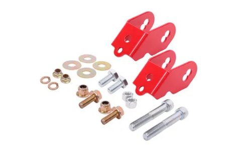 BMR Suspension 15-18 Ford Mustang S550 Rear Camber Adjustment Lockout Kit - Red thumbnail 2