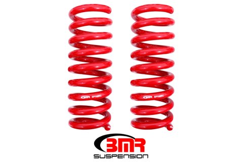 BMR 08-18 Dodge Challenger Rear Lowering Springs 1.25in Drop Performance Version - Red thumbnail 5