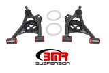BMR 79-93 Mustang Fox Lower Control A-Arm Front w/ Spring Pocket/Tall Ball Joint - Black Hammertone thumbnail 1