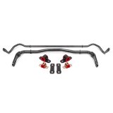 BMR 08-19 Dodge Challenger Front/Rear Hollow 38mm/25mm Sway Bar Kit w/ Bushings - Black Hammertone thumbnail 1