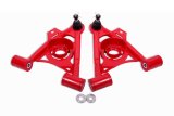 BMR 79-93 Fox Mustang Non-Adj Lower A-Arms Standard Ball Joint Spring Pocket - Red thumbnail 2