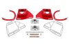 BMR Suspension 82-92 Chevy Camaro Caster/Camber Plates w/ Lockout Plates - Red thumbnail 4