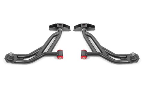 BMR 10-14 Ford Mustang / Shelby GT500 Non-Adj. Lower A-Arms (Poly/Delrin) - Black Hammertone thumbnail 2