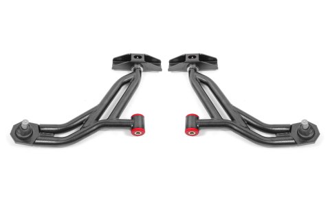 BMR 10-14 Ford Mustang / Shelby GT500 Non-Adj. Lower A-Arms (Poly/Delrin) - Black Hammertone thumbnail 4