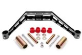 BMR 79-93 Ford Mustang Transmission Crossmember TH400 / T-56 - Black Hammertone thumbnail 1