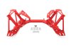 BMR 79-95 Ford Mustang K-Member Premium Version w/o Spring Perches - Red thumbnail 3