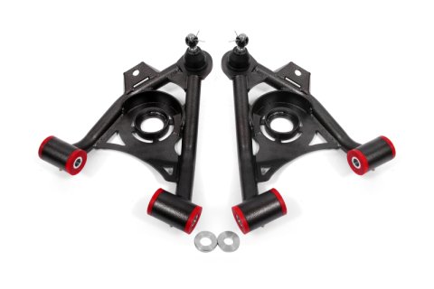 BMR 79-93 Fox Mustang Non-Adj Lower A-Arms Standard Ball Joint Spring Pocket - Black Hammertone thumbnail 2