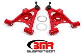 BMR 94-04 Mustang Lower Non-Adj. A-Arms (Poly) w/ Tall Ball Joint / Spring Pocket - Red thumbnail 1