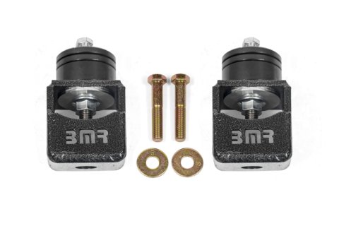 BMR Chevy SS and Pontiac G8 Motor Mount Kit (Solid Bushings) Black Hammertone thumbnail 1