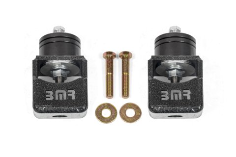 BMR Chevy SS and Pontiac G8 Motor Mount Kit (Solid Bushings) Black Hammertone thumbnail 2