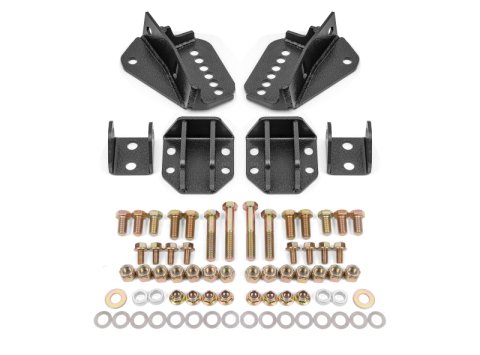 BMR 64-72 GM A-Body Coilover Conversion Kit Rear Adjust Shock Mt w/o CAB - Black Hammertone thumbnail 4