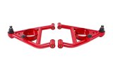 BMR 67-69 F-Body A-arms Lower, DOM Non-adjustable Polyurethane Bushings Front Bump Stops Red thumbnail 2