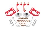 BMR 90-93 Fox Mustang Caster Camber Plates - Red thumbnail 1