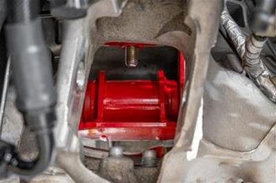 BMR 14-19 Chevrolet Corvette Polyurethane Transmission/Differential Mount - Red thumbnail 3