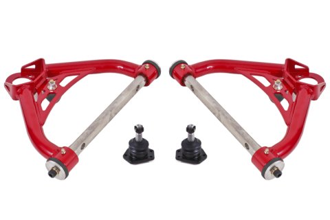 BMR 70-81 Chevrolet Camaro A-Arms Upper Non-Adjustable Delrin Std Ball Joint - Red