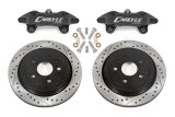 BMR 97-04 Chevrolet Corvette C5 Brake Kit For 15in Conversion Drilled & Slotted Rotors Black Caliper thumbnail 1
