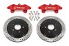 BMR 97-04 Chevrolet Corvette C5 Brake Kit For 15in Conversion Drilled & Slotted Rotors Red Calipers thumbnail 2