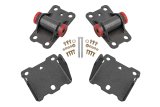 BMR 78-87 G-Body Motor Mount Kit Upper & Lower Poly - Black Hammertone thumbnail 1