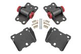 BMR 78-87 G-Body Motor Mount Kit Upper & Lower Poly - Black Hammertone thumbnail 2
